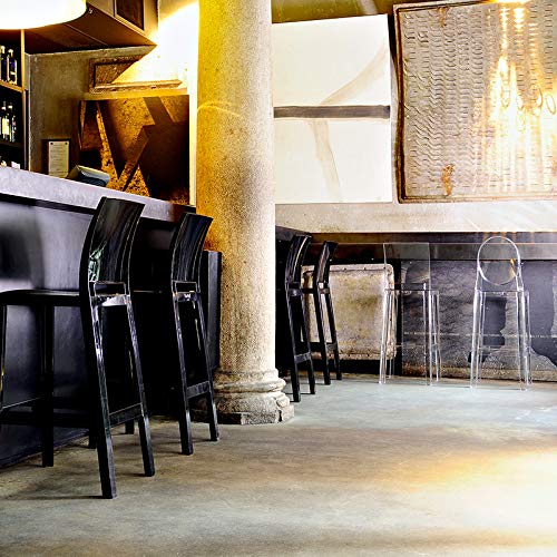 Kartell One More Sgabello, 2 Pezzi, Cristallo