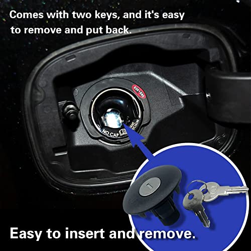 Dioche Korek Blokada Wlewu Paliwa Gazowego W Klawiszu Zamykany Korek Wlewu Paliwa Korek Wlewu Paliwa 8U5A-9C268-B z 2 Zamiennikami Kluczy do Expedition Ecosport Edge