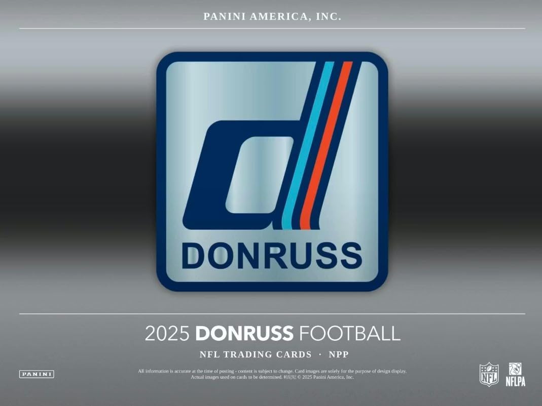 NEW 2025DONRUSS Football Card MEGA Box, 60 Cards - 1 Autograph or Memorabilia Card Per Box! (Red Wave Parallels)