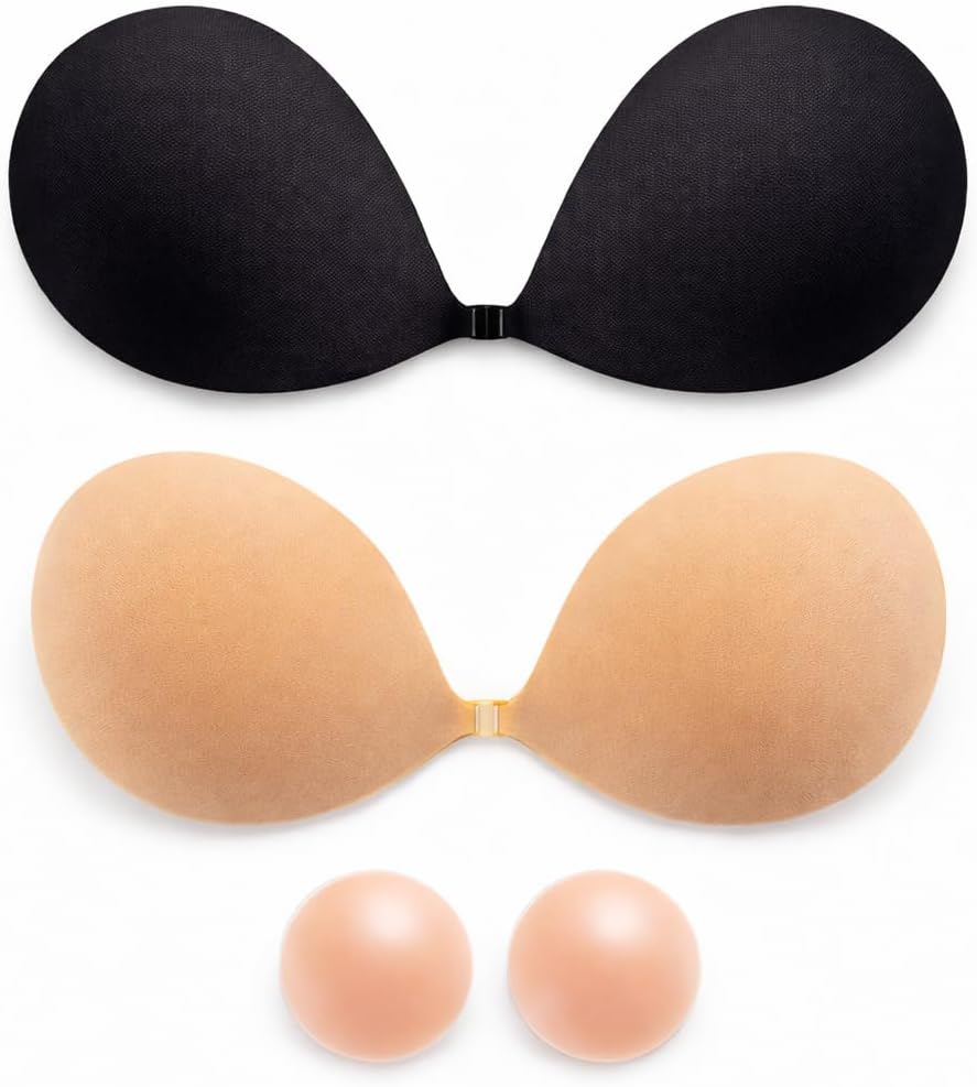 2 Pack Adhesive Bra Backless and Strapless Push Up Guadeloupe