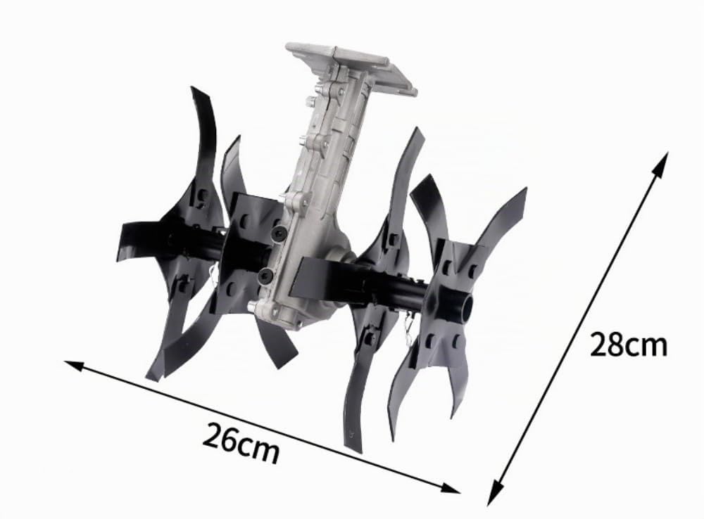Roue libre, cultivateur, débroussailleuse, lames de tondeuse à gazon, montage de la tête de transmission pour fossé, boîte de vitesses, 9 dents, tuyau Ø26 mm, universel (B)