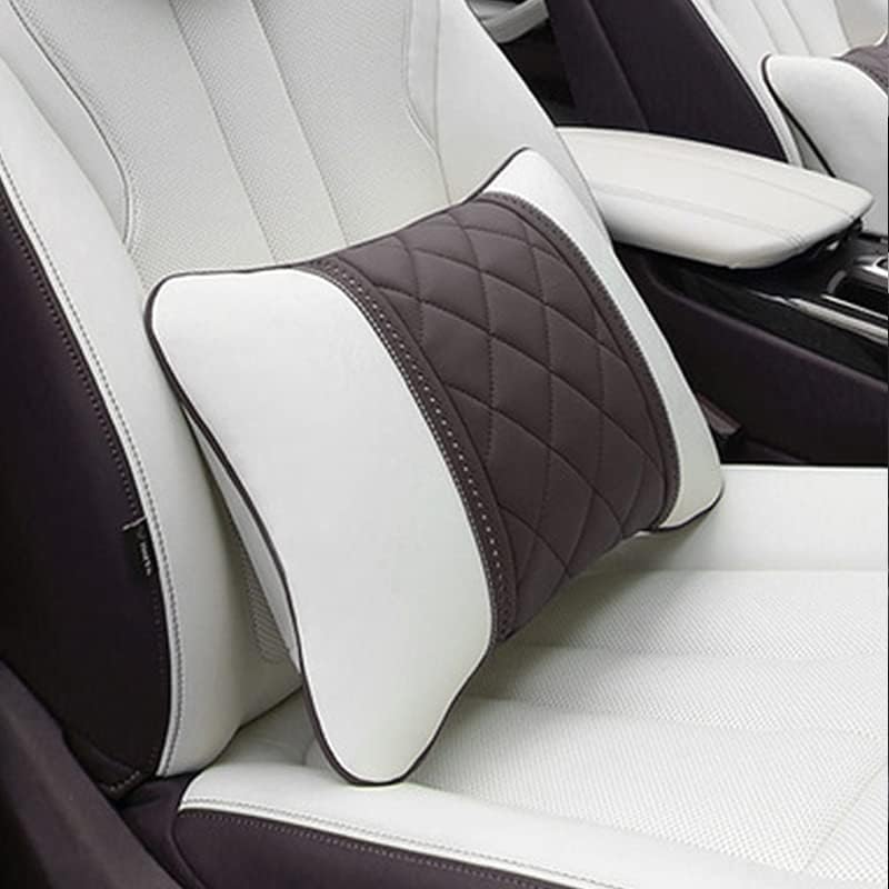 Miniatura 8 de Almohadas de cuero de napa, cojín de asiento de automóvil, almohada lumbar para Mercedes Benz Maybach Clase S, almohada de apoyo lumbar, accesorios