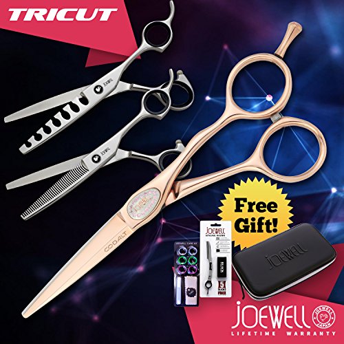 Joewell Supreme Pink Cobalt 5.75" Combo Shears / Scissors