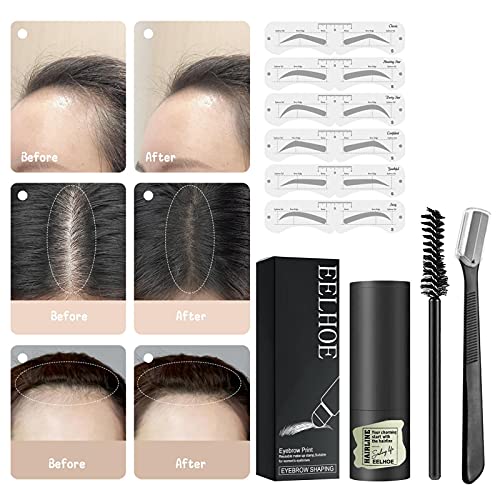 Wenkbrauwmake-upset Wenkbrauwmake-upset Wenkbrauwstempel One Step Brow Stamp Shaping Kit Herbruikbare wenkbrauwset Set… - Image 5