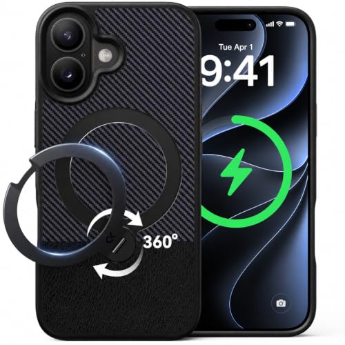 �y2026�ō�����&��_360�x��]�zCASEKOO iPhone 17 �p �P�[�X 360°��]�X�^���h���� MagSafe�Ή� 360°�S���ʕČRMIL�K�i �ϏՌ� �c�����Ή� ���ϋv �w��h�~ ����~�� ���C�����X�}���[�d�Ή���phone17 �p �P