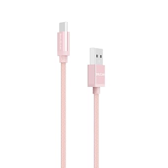 USB A to USB C Cable 3.9FT, 3A Fast Charging Type C Cord, Nylon Braided USB C Charger Cable with Data Sync for Android Phones, Tablets and USB-C Devices