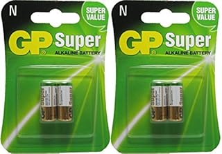 2 Packs of 2 GP Alkaline Battery Lr1 - N, 1.5V Batteries by GP
