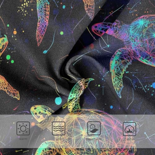 Wusikd Colorful Sea Turtles Girls' Underwear Cotton Girls Briefs Soft Toddler Underwear 2T3