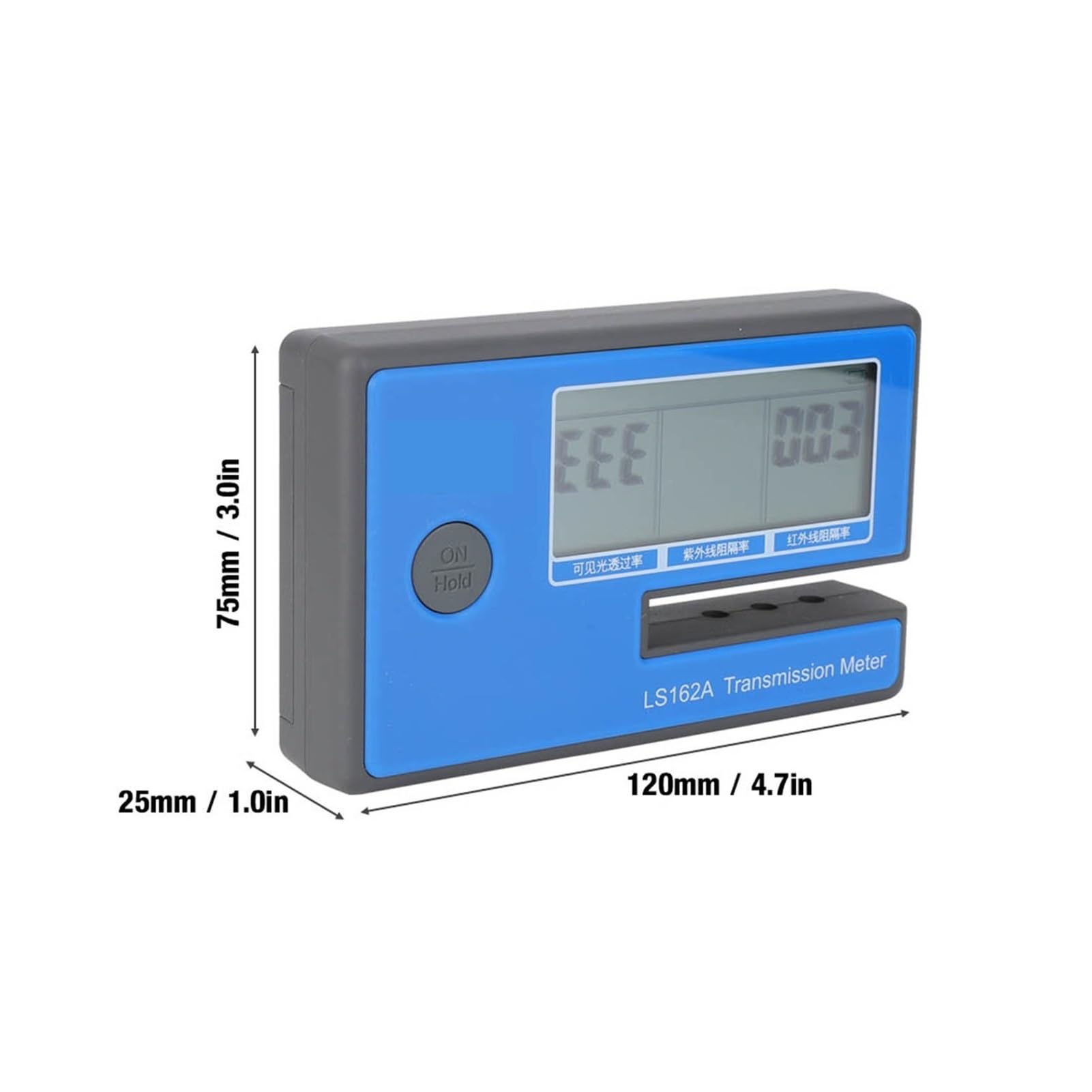 Światłomierz, Ręczny miernik folii słonecznej LS162A do okien Tester odrzucenia UV IR 1400 nm