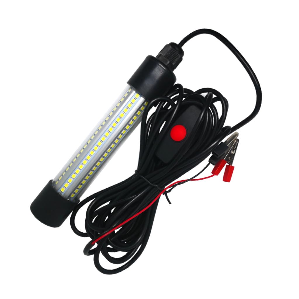 NOLITOY Lámpara De Pesca Submarina Verde 13w Portátil Luz De Pescado Eficaz 12-24v para Pesca Nocturna y Agua Dulce y Salada Deportiva