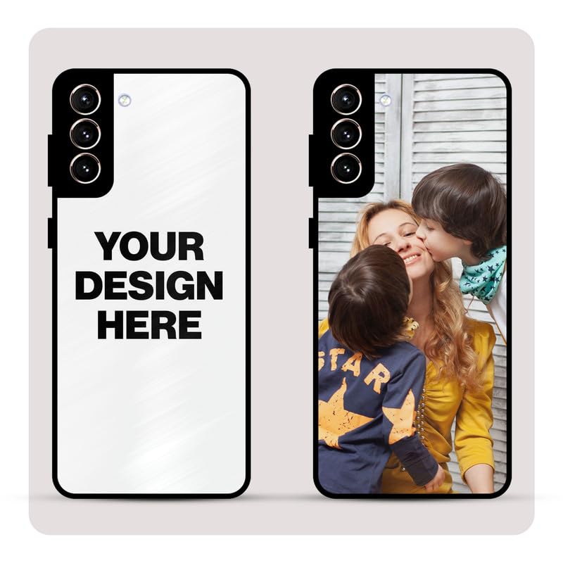 Image of Personalized Back Cover for Galaxy S21 Plus | Custom Case with Name, Photo or Logo | PrintShield Hybrid with Soft TPU Grip & Scratch Protection