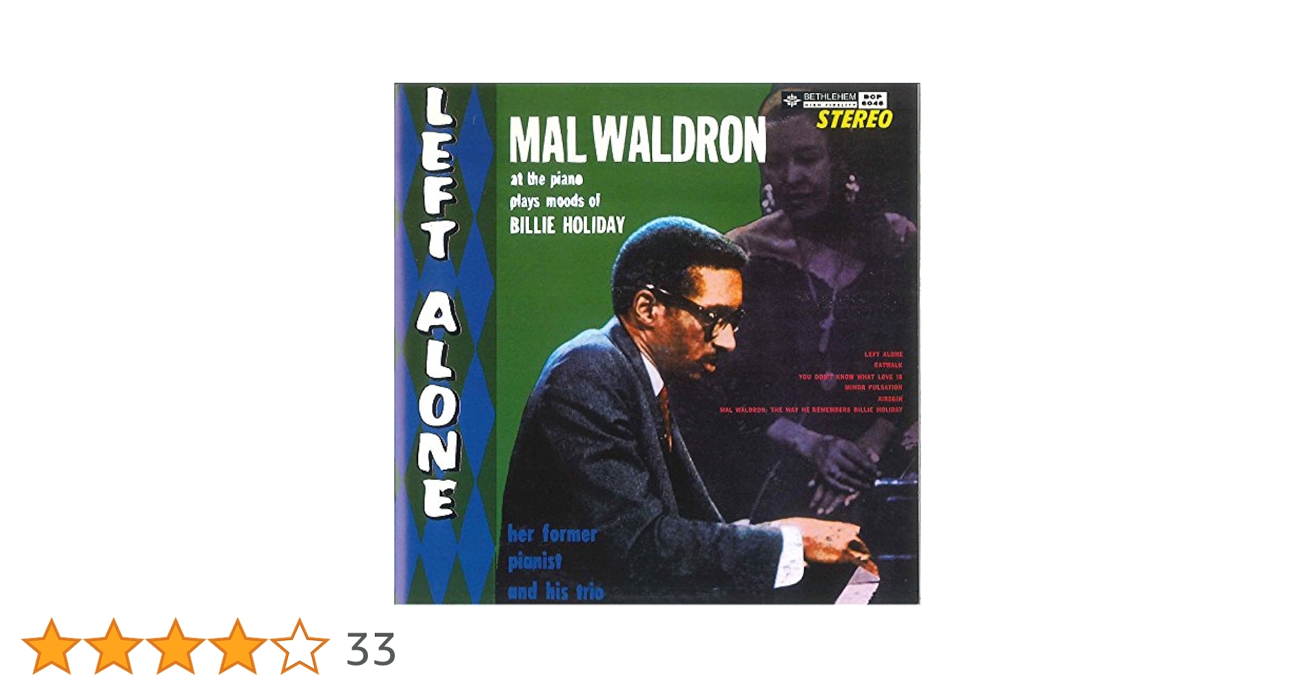 洋楽 Mal Waldron Left Alone LP Mal Waldron - Left Alone / VG / LP, Album, RE, Gat | eBay