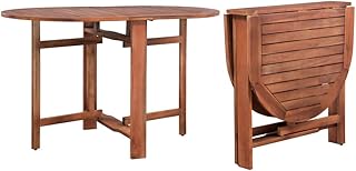 vidaXL Legno Massello d'Acacia Tavolo da Pranzo Ovale 120x70x74cm Tavola Mensa