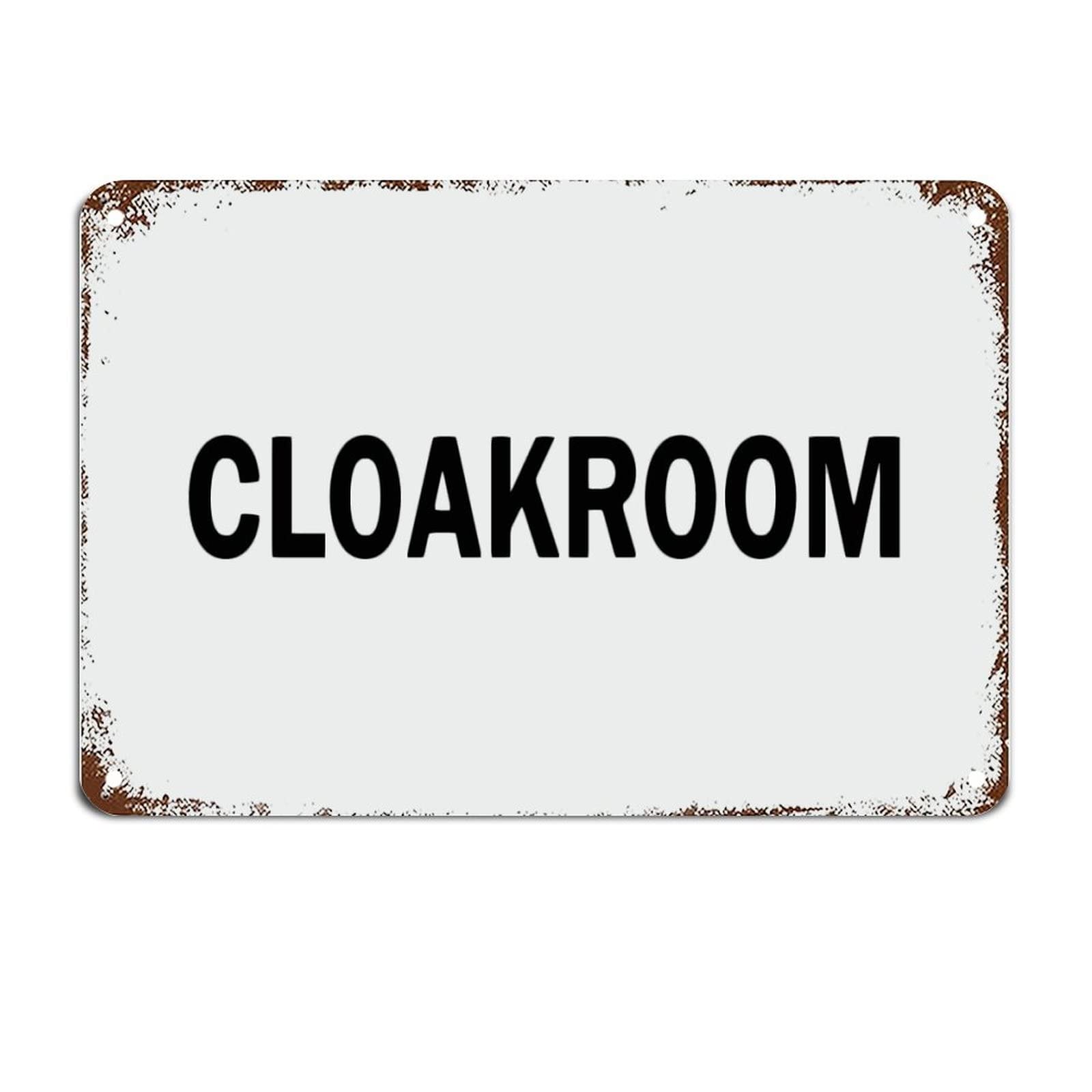 Cloakroom Decoration Metal Sign with Funny Sayings Metal Tin Sign Motivational Wall Art Rustic Wall Decorations for Living Room Kitchen Wall Hanging Signs Wall Sign Housewarming Gift 8x12 inch