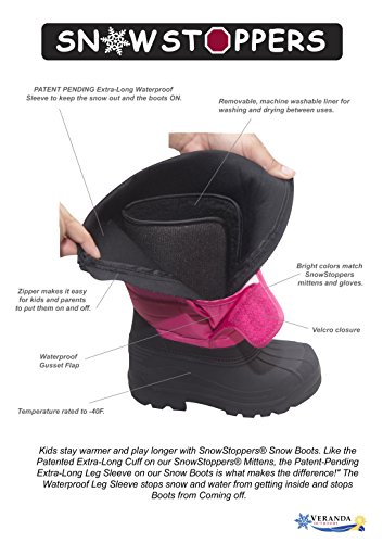 SnowStoppers Childrens Snow Boot with Extra Long Sleeve3