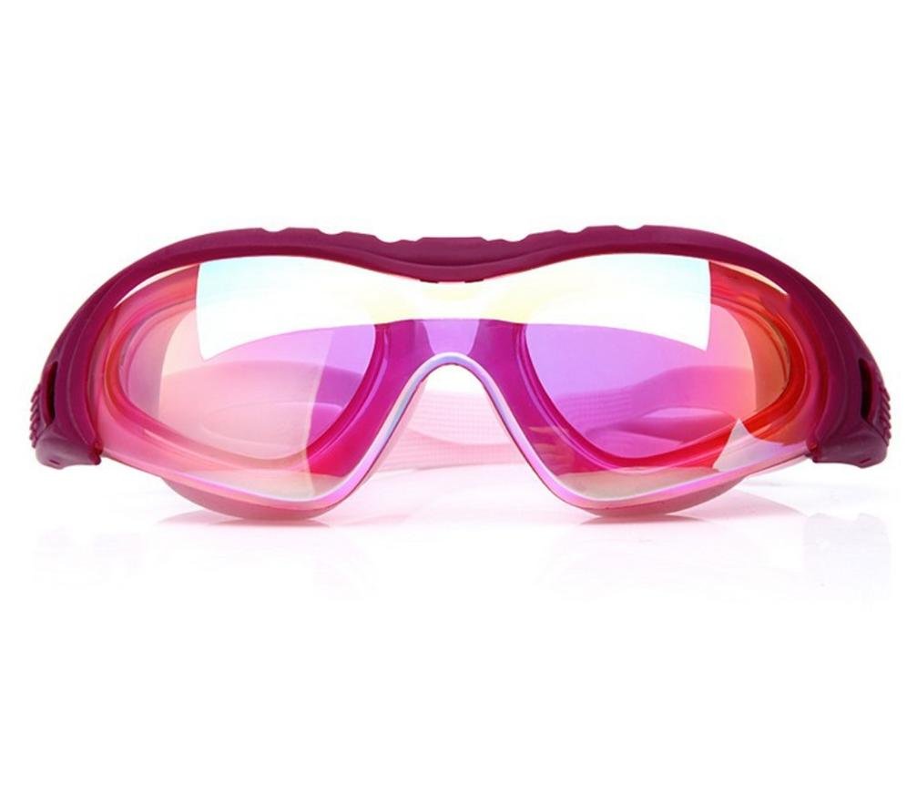 ZH Electroplating Waterproof Anti - Fog Swimming Glasses Men And Women Large Frame Electroplating Mirror Swimming Equipment