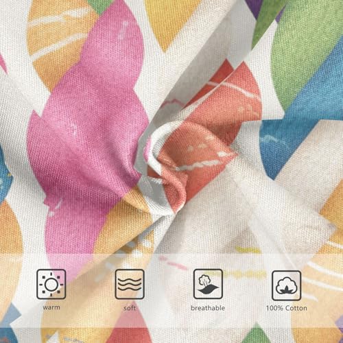 KLL Realistic Knitted Illustration Rainbow Texture Little Boys Comfort Briefs Underwear Cute Children Panties3