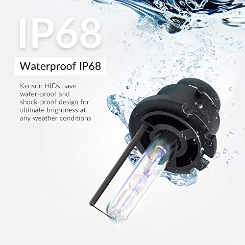 Image of Premium HID Xenon Low Beam Headlight Replacement Bulbs - by Kensun - (Pack of two bulbs) - D4S - 15000K