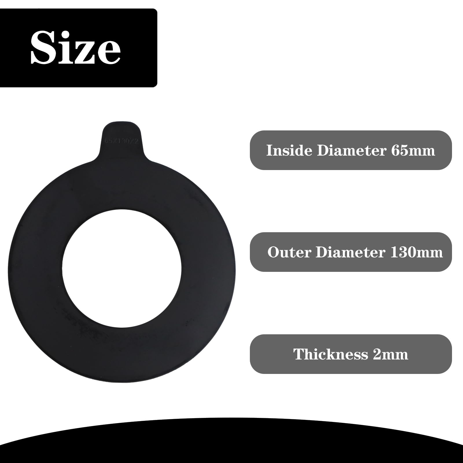 シュムーズページ GYUPTRK 8 x 65mm Bucket Pin Shim Kit for Excavator and Skid