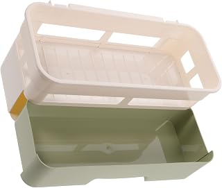KICHOUSE Bathroom Organizer Storage Rack with Drawer, Plastic Shower Caddy Shelf for Toiletries, Multipurpose No-drill Bathroom Storage Basket for Shower and Sink Use Random Color
