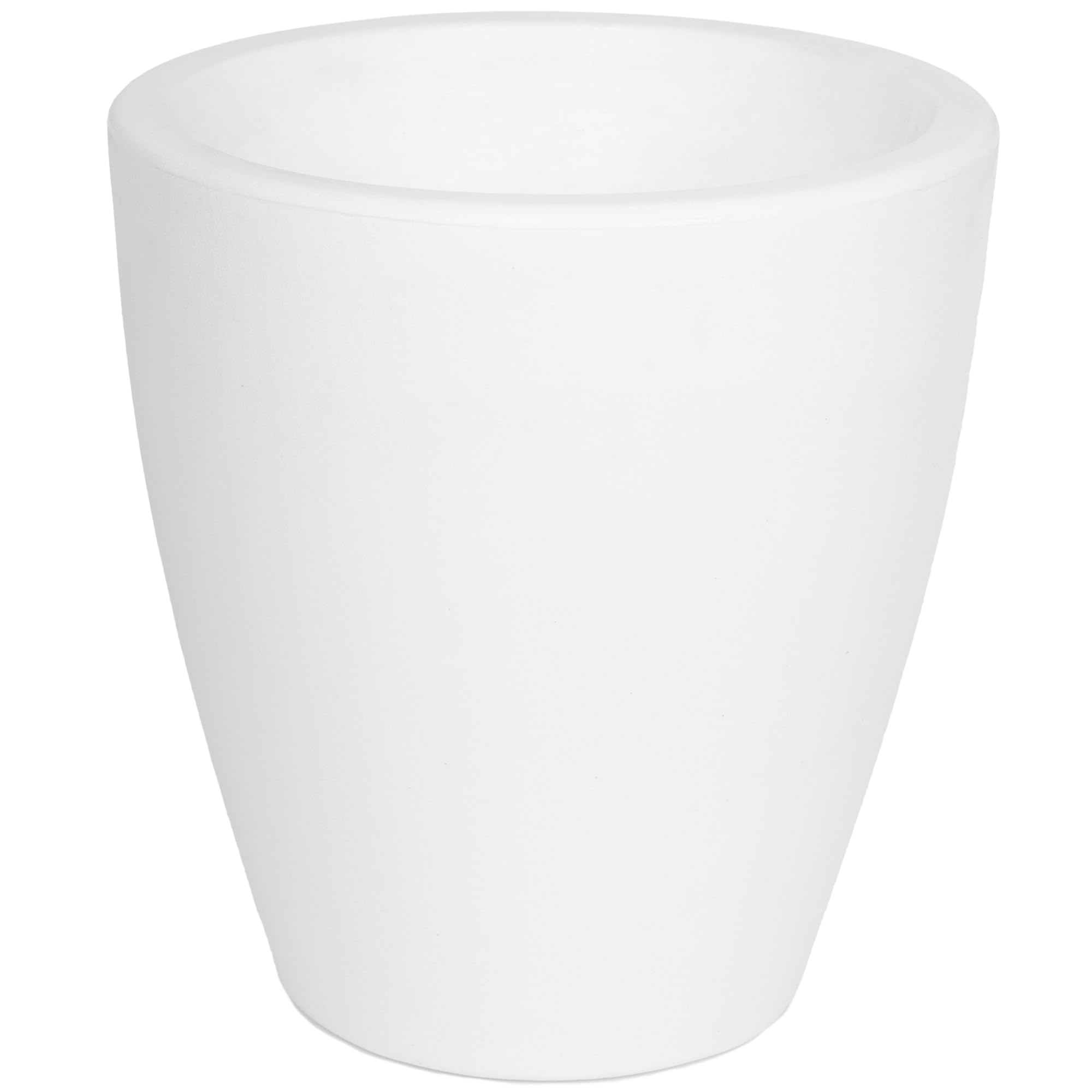 Elly Décor Vaso Da Giardino 30,5 Cm - Rotondo, Leggero E Infrangibile - Plastica Resistente Al Gelo - Grigio Chiaro - Per Esterni E Interni - copertina