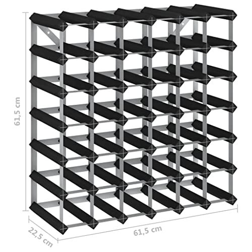 Soporte para 42 Botellas de Vino SKM Madera de Pino Negro miniatura 5