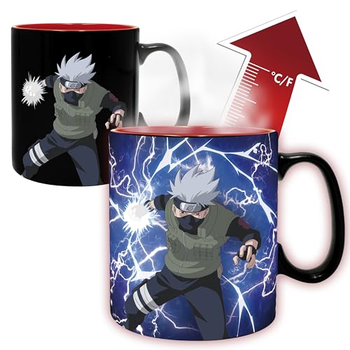 NARUTO SHIPPUDEN - Mug HeatChange -460ml- Kakashi/Itachi -cardboard