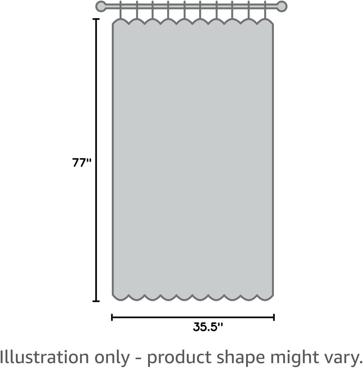 Beaded Curtain, Wood Door Beads, 45 Strands, 77 inches High (35.5" Wide, Garden)