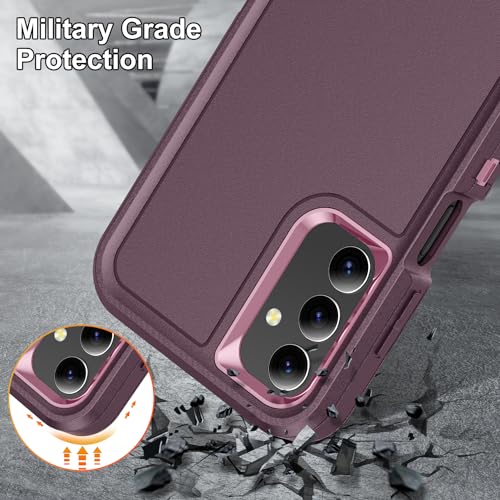 Coque de protection Samsung A14 5G silicone rigide bicolore avec support
