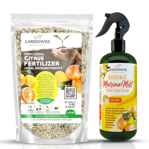 Fertilizante profesional para cítricos GardenWise, granulados y líquido miniatura 1