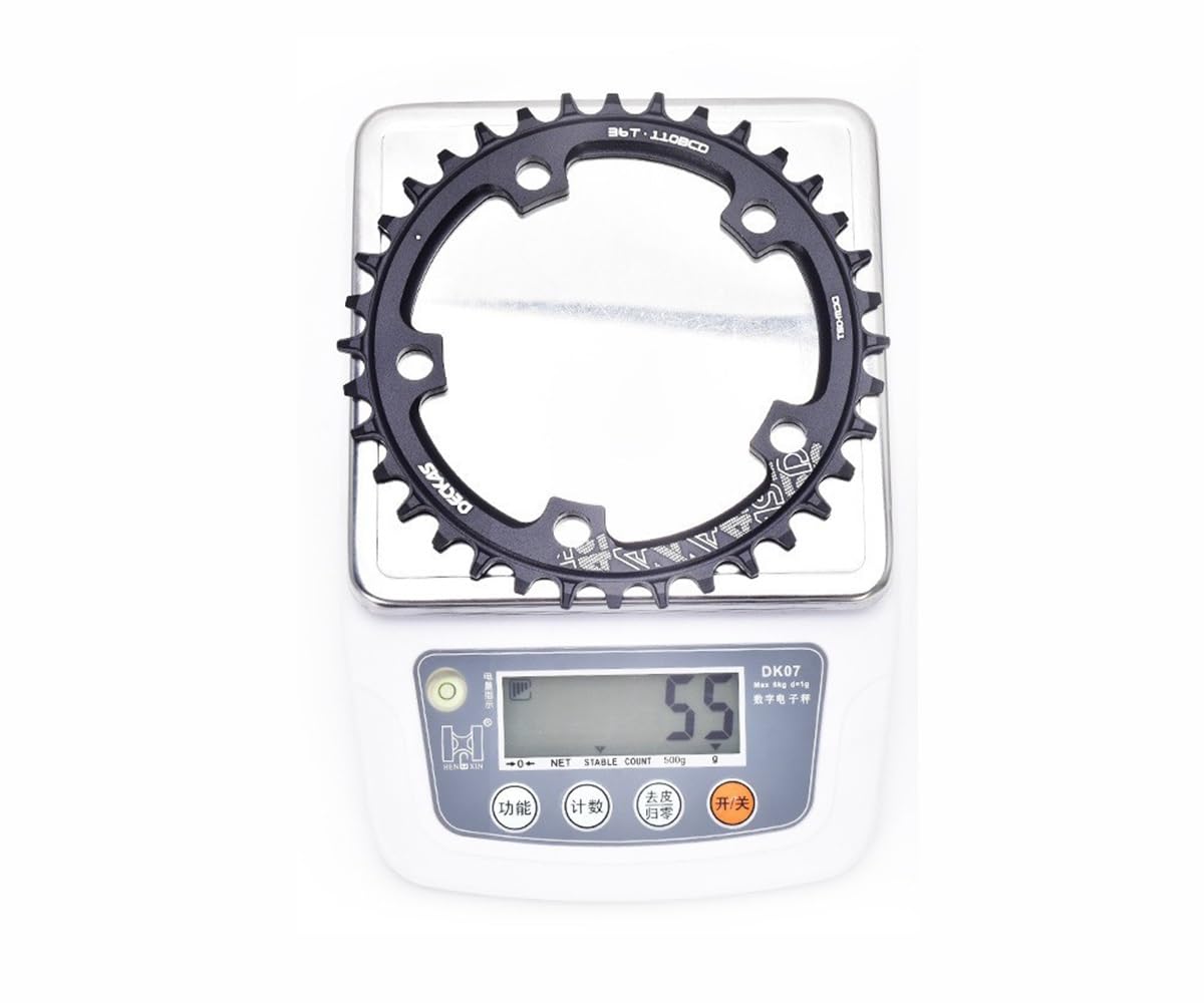 Pédalier intégré Creux pour vélo de Route, diamètre 165 à 175 mm, Plateau Unique 36/50 Dents, Alliage d'aluminium avec boîtier de pédalier.