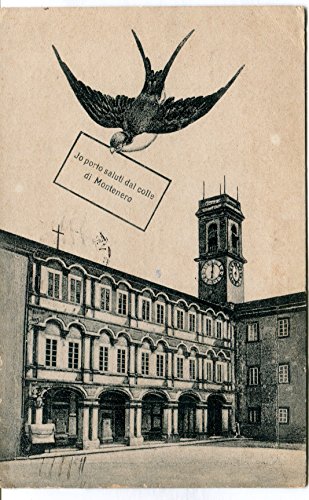 1924 Saluti dal colle di Montenero Guller Livorno Sezioni Riunite Pisa FP B/N VG Cartolina Postale