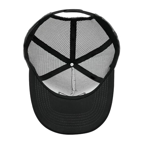 Image of Unisex Pride Trucker Hat, LGBT Rainbow Stripes Embroidered Baseball Cap, Adjustable Snapback Mesh Hat for Men Women