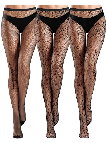 Image of Bencailor Halloween Fishnet | Black Stocking Tight, Legging, Small Hole, Pattern, High Waist Pantyhose, Lace