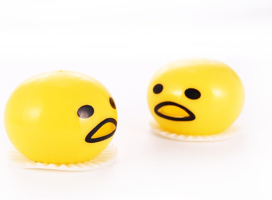 ThinkMax 24 Pieces Vomiting & Sucking Lazy Egg Yolk Vent Tricky Gag Toy Stress Relief Toys