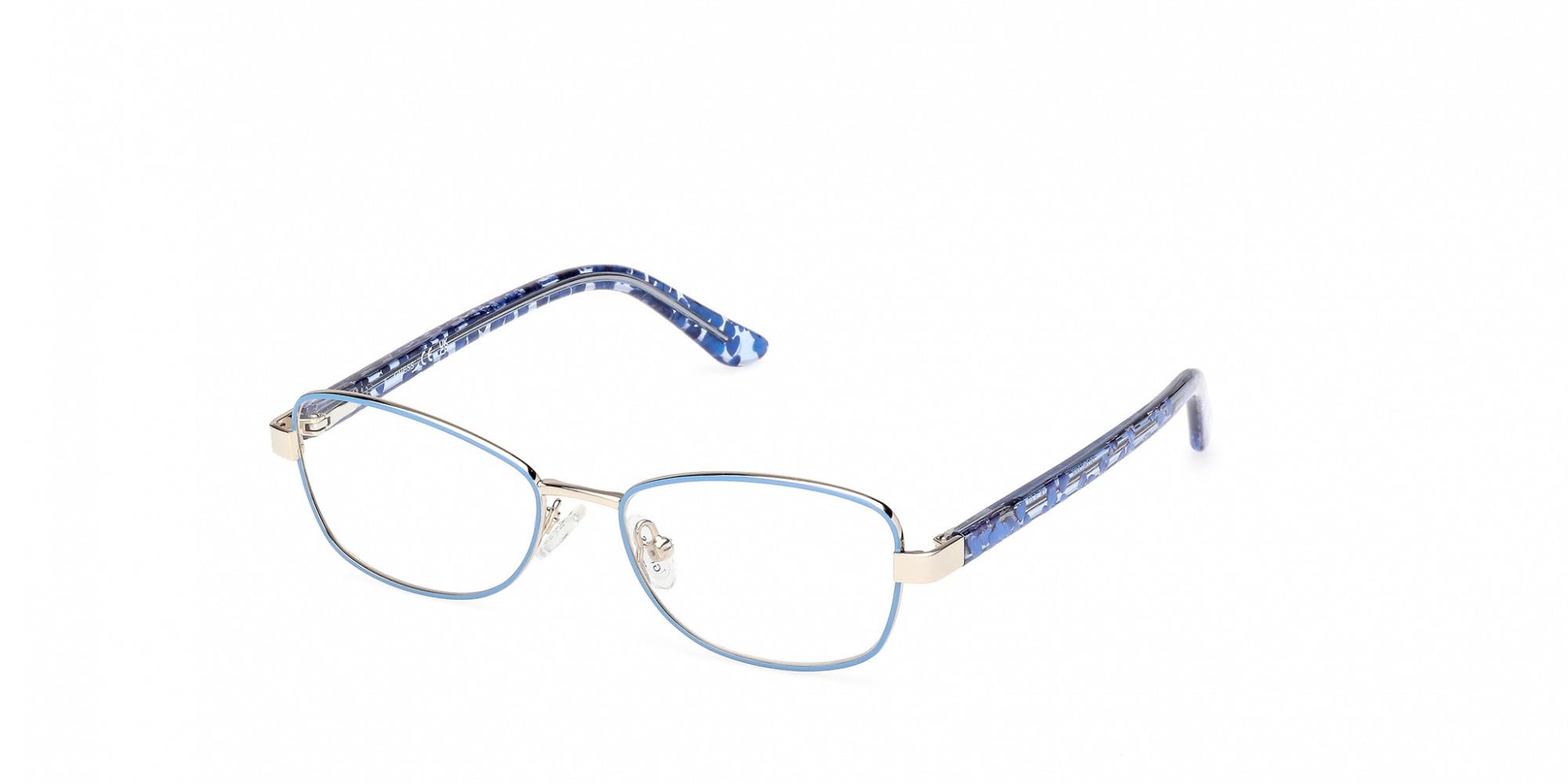 Guess Unisex Blue Gu50266 085 Optical Frames Metal Squared Normal