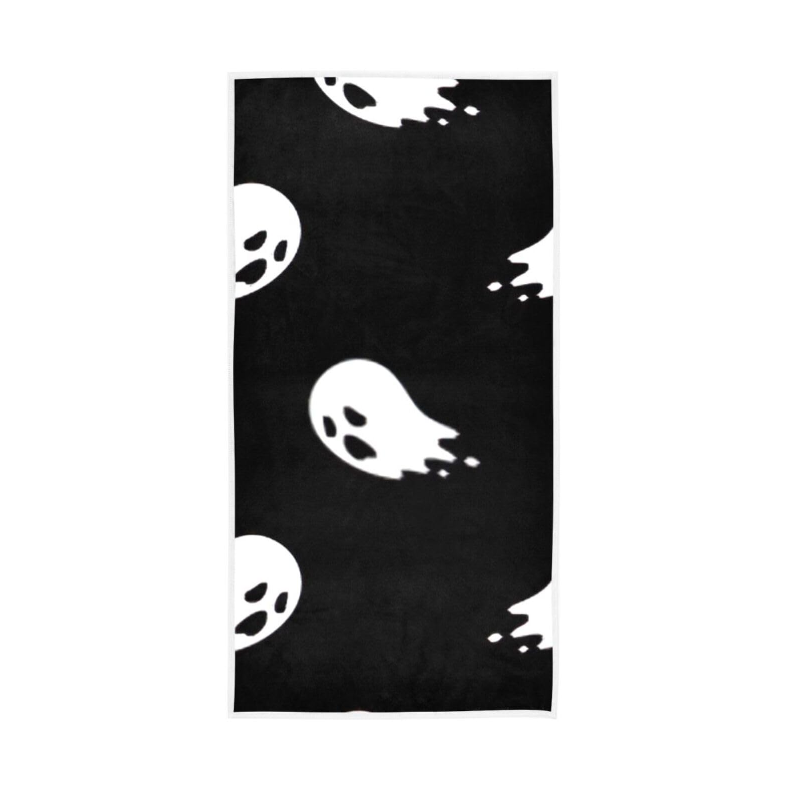 LSRCPD Halloween Spooky Fingertip Towels, 15 x 30 Inches Absorbent Hand Towel Spa Towels for Body Facial Towels for Estheticians Soft