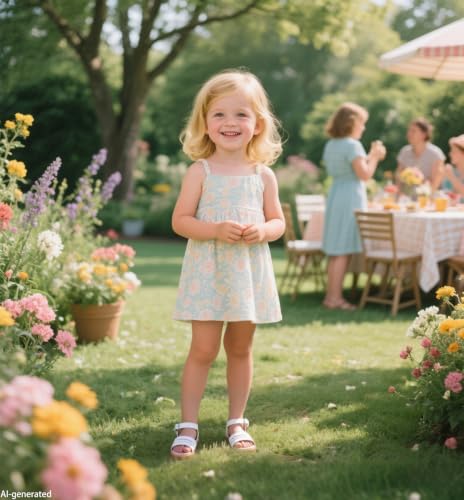 Image of ESTINE Toddler /Little Kid Girls Dress Cross Strappy Open Toe Sandals Princess Flats Summer Flower Girl Shoes