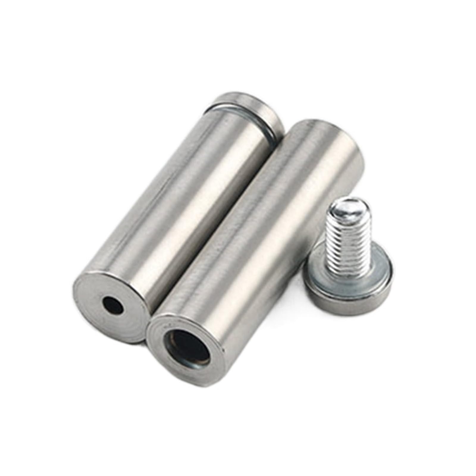 Lote de 50 tornillos de fijación for carteles publicitarios de 16 mm de acero inoxidable, espaciadores for letreros.(16x40mm)
