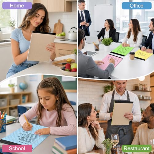 24 Pack Legal Pads 8.5 x 11 College Ruled, Colored Note Pads Notepad 8.5 x 11 Writing Pads, Lined Paper Pads Wide Ruled Legal Pad Notebook Paper for Home School & Office Supplies, 30 Sheets Per Pad - Image 7
