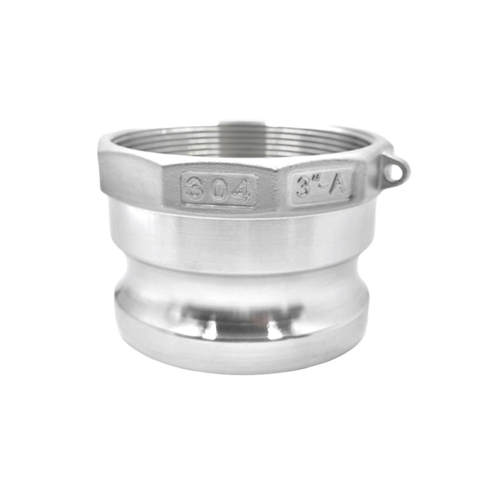 Adaptador hidráulico de acoplamiento Camlock tipo A DN80 de 3 pulgadas for tubería industrial de conexión rápida
