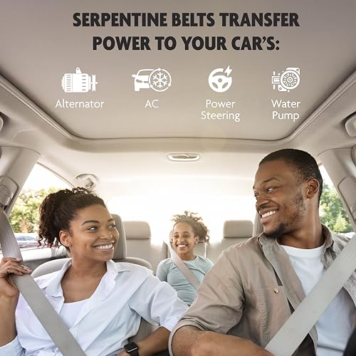 Image of Top Drive, 6PK1875, Premium Engine EPDM Serpentine Belt, 74.37 inch Length | 6-Rib, Automotive Replacement Serpentine Belt, Equivalent References K060739 and 5060738