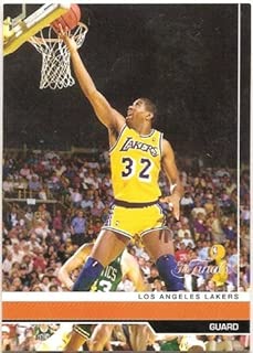 2007 Topps NBA The Finals Basketball Promotional Card #MJ Magic Johnson - Los Angeles Lakers - coolthings.us