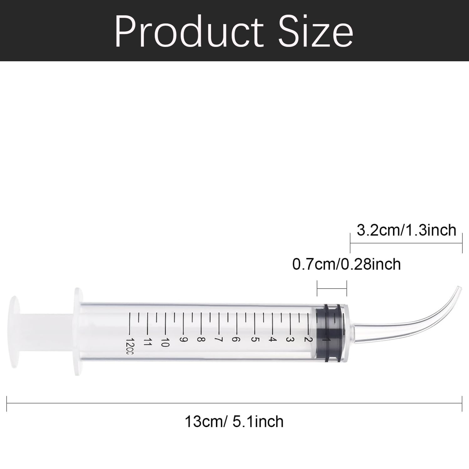 Siringa Dentale 12 Ml Siringa Di Irrigazione Dentale Siringa Graduata Monouso Siringa Irrigatore Orale Con Punta Curva Per La Pulizia Delle Cure Dentali 3 Pezzi