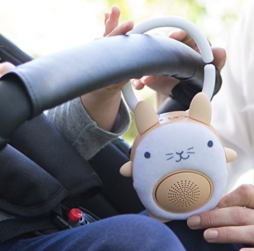 WavHello SoundBub, White Noise Machine and Bluetooth Speaker | Portable and Rechargeable On-the-Go Infant Shusher & Baby Sleep Aid Sound Soother - Bella the Bunny, White