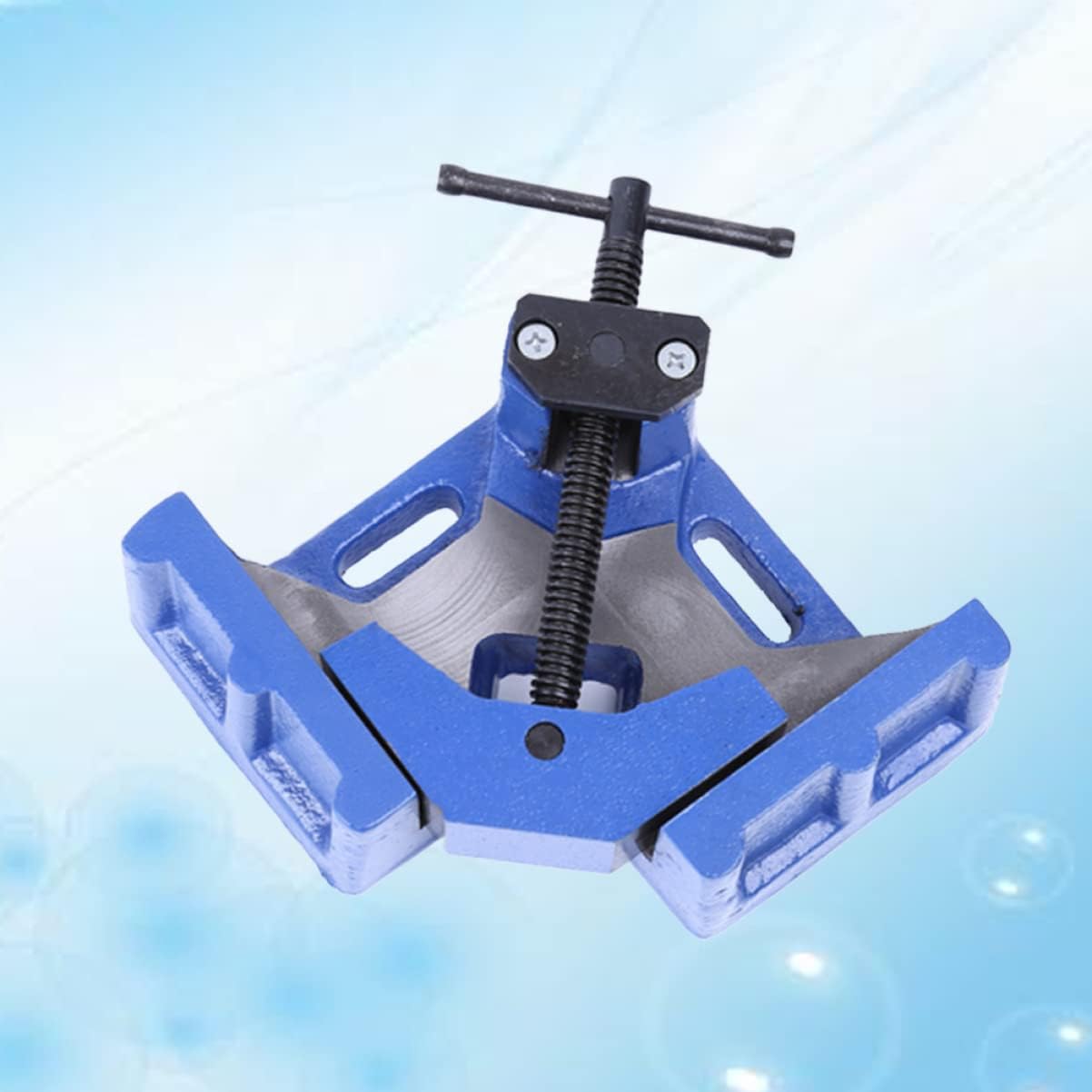 Uonlytech Angle Clamp for Woodworking Iron Right Angle Clamp with Anti-skid Handle for Welding Framing and Cabinet Assembly