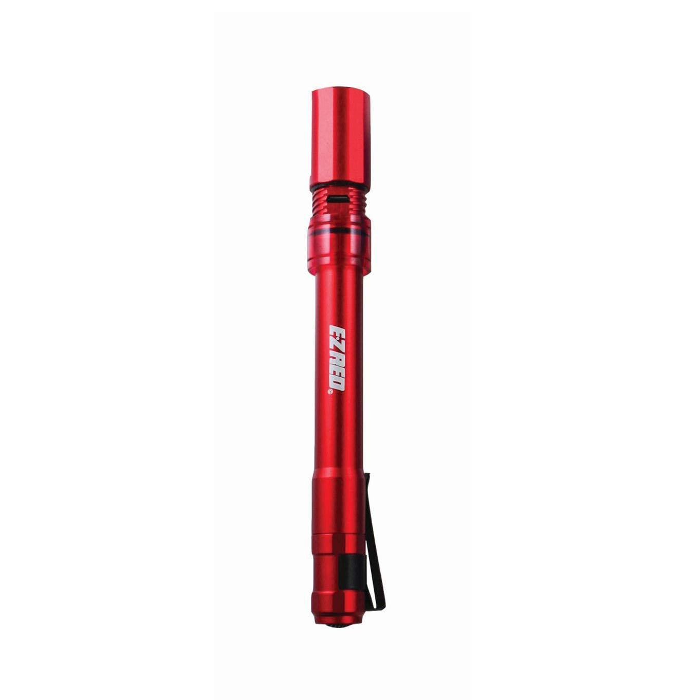 EZ Red TF120R 120 Lumen USB Rechargeable Pocket Pen Light, Red
