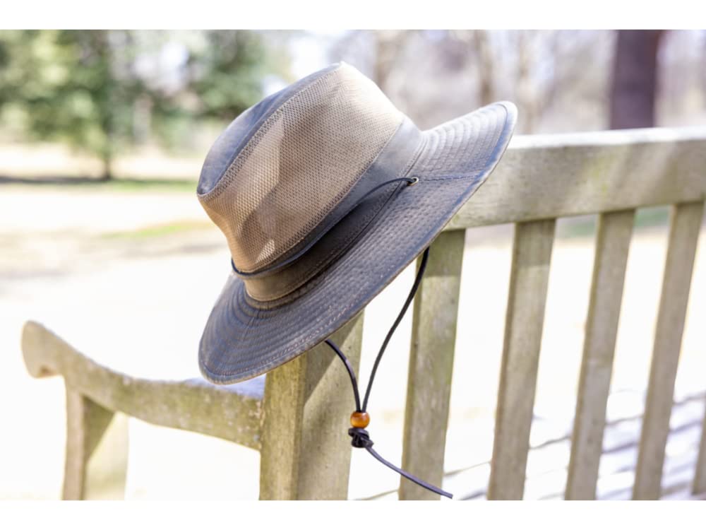 Dorfman Pacific Co. Men's Weathered Cotton Big Brim with Mesh