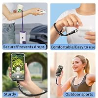 XCHKRM Anti Theft Phone Wrist Strap With 2 Metal Tether Tabs,Adjustable Wristlet & Hand Cell Phone Lanyard for Women and Men — image 3