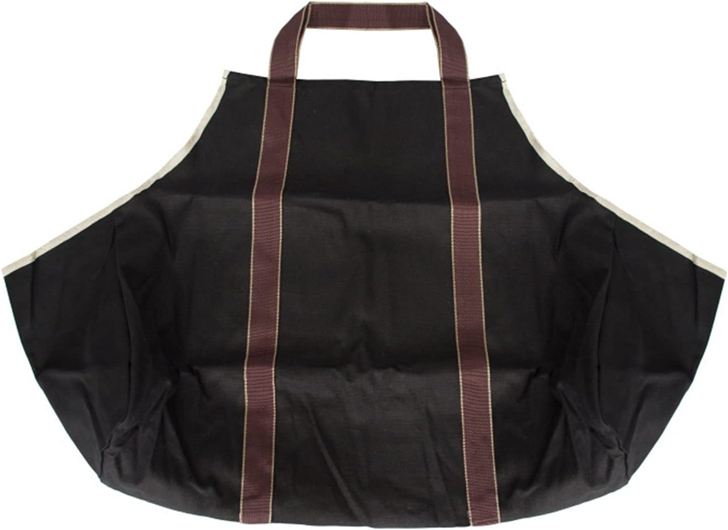 AOKLEY Firewood Tote Bag Large Size Canvas Firewood Storage Bag Carrier Durable Firepiece Tote Outdoor Fireplace for Camping Picnic Used for Fireplace Storage Basket (Color : A)